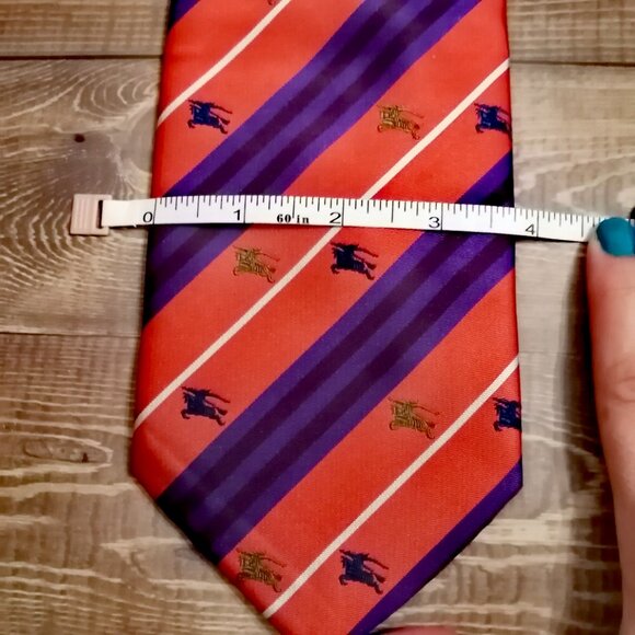 Burberry Tie, 100% Silk, Made in Italy - Picture 8 of 8